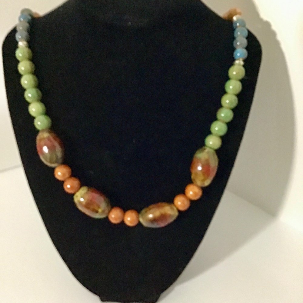 Magnificent Artisan Crafted Multi Beaded Necklace